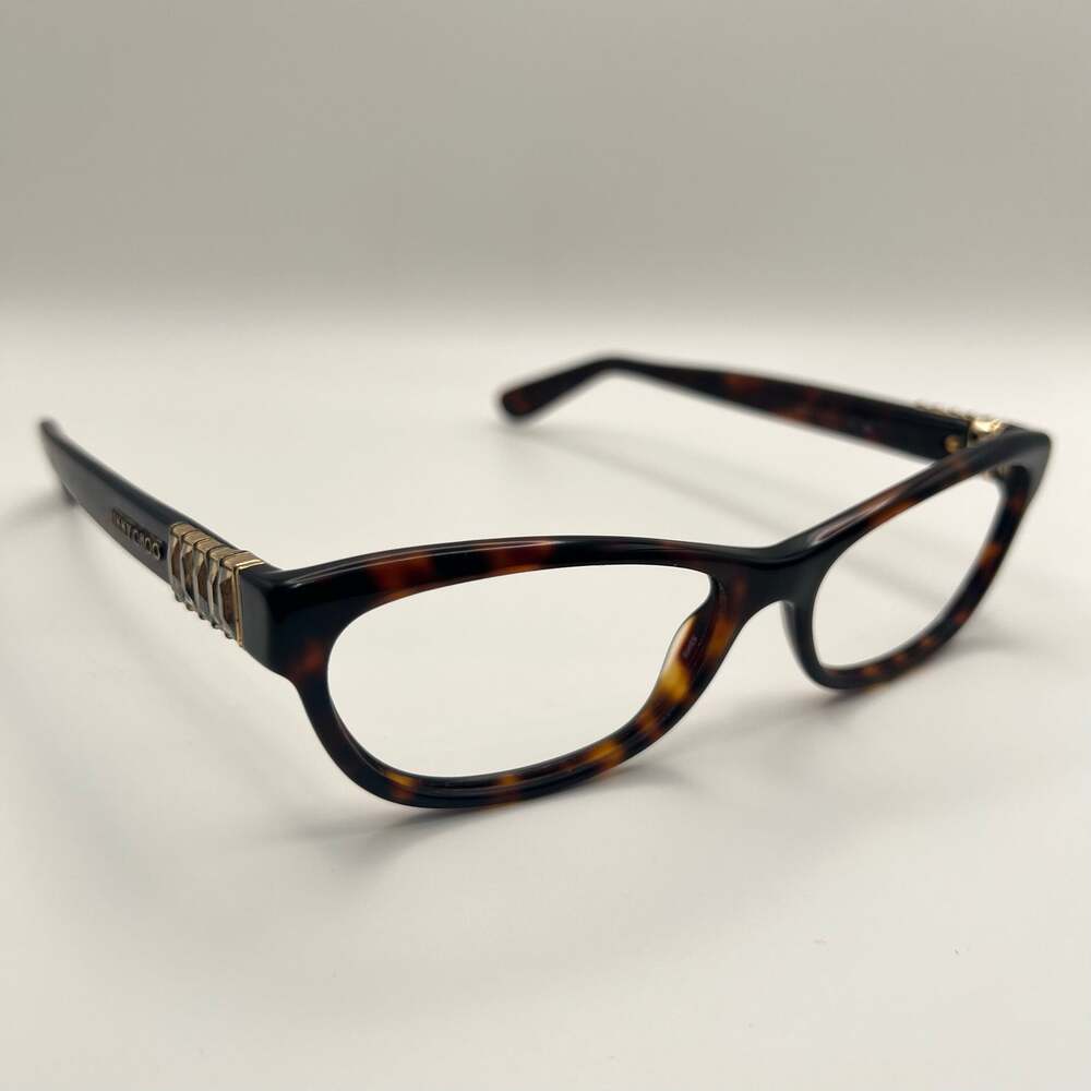 Jimmy Choo 76 TVD Eyeglasses Tortoise Shell Frames Only 53-16-135